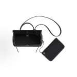 HERMES Herbag Zip 31 laque Silver buckle shoulder crossbody handbag 31 Unisex Couple Style 89 Noir Black